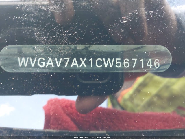 Aukcja sprzedaży 2012 Volkswagen Tiguan S, vin: WVGAV7AX1CW567146, numer aukcji: 45584277