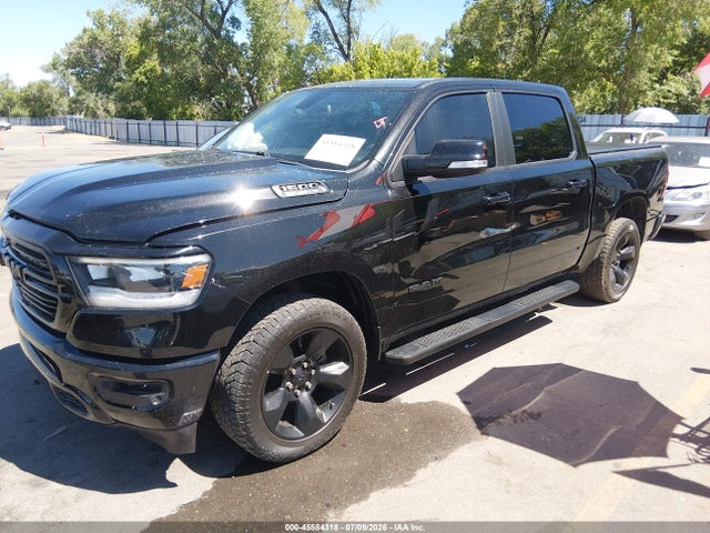 45584318 :رقم المزاد ، 1C6SRFFT5KN606359 vin ، 2019 Ram 1500 Big Horn/lone Star  4x4 5'7 Box مزاد بيع