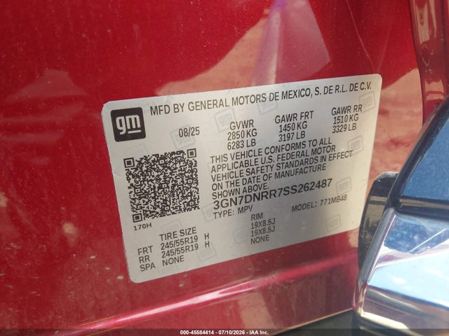Chevrolet Equinox Ev Lt 2 2025 3GN7DNRR7SS262487 Image 9