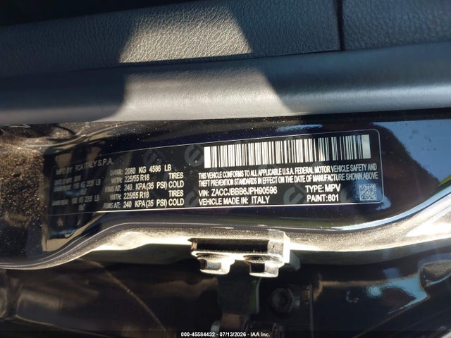 Jeep Renegade Altitude 4x4 2018 ZACCJBBB6JPH90596 Image 9