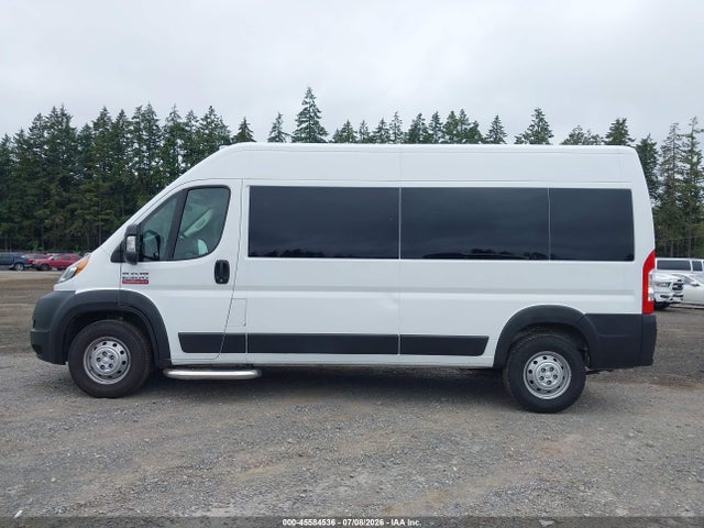 45584536 :رقم المزاد ، 3C6LRVPGXME513800 vin ، 2021 Ram Promaster 2500 Window Van High Roof 159 Wb مزاد بيع