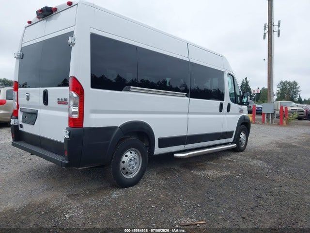 45584536 :رقم المزاد ، 3C6LRVPGXME513800 vin ، 2021 Ram Promaster 2500 Window Van High Roof 159 Wb مزاد بيع