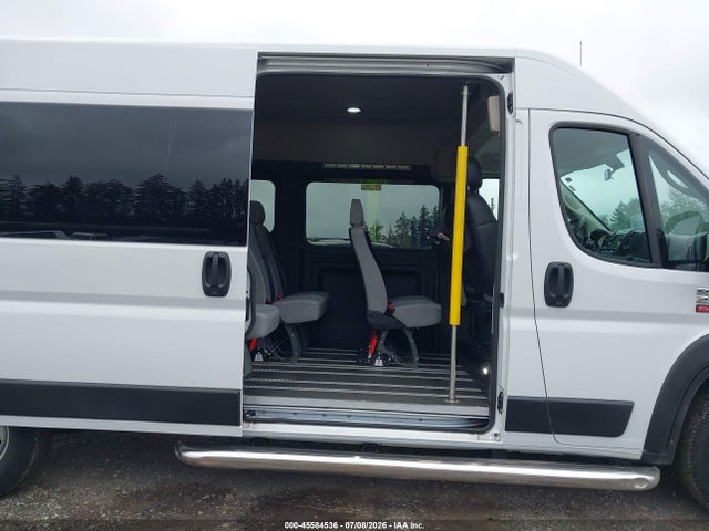 45584536 :رقم المزاد ، 3C6LRVPGXME513800 vin ، 2021 Ram Promaster 2500 Window Van High Roof 159 Wb مزاد بيع