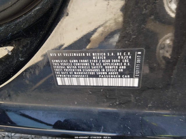 Продаж на аукціоні авто 2024 Volkswagen Jetta 1.5t Sel, vin: 3VWGM7BU7RM096812, номер лоту: 45584567
