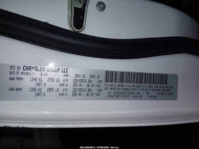 Продаж на аукціоні авто 2015 Dodge Journey Crossroad, vin: 3C4PDDGG0FT533149, номер лоту: 45584574