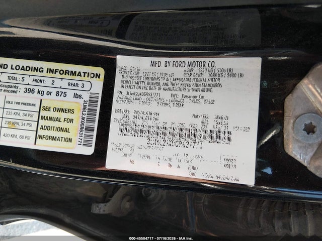 Продажа на аукционе авто 2016 Lincoln Mkz, vin: 3LN6L2JK0GR631771, номер лота: 45584717