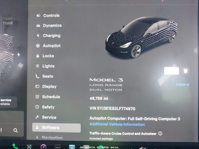 Aukcja sprzedaży 2020 Tesla Model 3 Long Range Dual Motor All-wheel Drive, vin: 5YJ3E1EB2LF774870, numer aukcji: 45584725