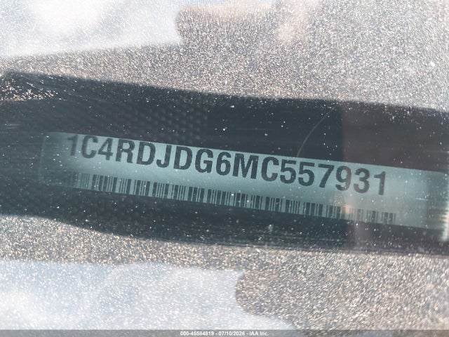 45584819 :رقم المزاد ، 1C4RDJDG6MC557931 vin ، 2021 Dodge Durango Gt Plus Awd مزاد بيع