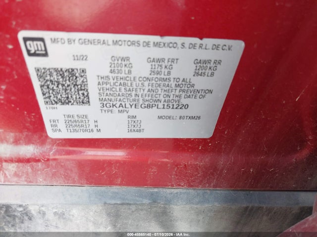 2023 Gmc Terrain Awd At4 მანქანა იყიდება აუქციონზე, vin: 3GKALYEG8PL151220, აუქციონის ნომერი: 45585140