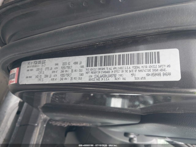 Продаж на аукціоні авто 2017 Jeep Wrangler Sport 4x4, vin: 1C4GJWAG8HL649792, номер лоту: 45585190