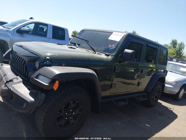 Продажа на аукционе авто 2021 Jeep Wrangler Unlimited Willys 4x4, vin: 1C4HJXDG9MW541065, номер лота: 45585199