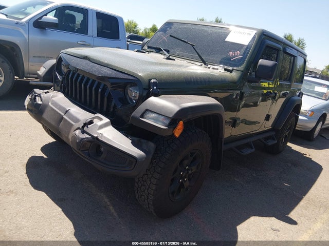 Продажа на аукционе авто 2021 Jeep Wrangler Unlimited Willys 4x4, vin: 1C4HJXDG9MW541065, номер лота: 45585199