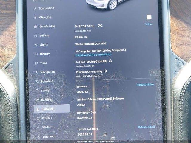 Продажа на аукционе авто 2020 Tesla Model X Long Range Dual Motor All-wheel Drive/long Range Plus Dual Motor All-wheel Drive, vin: 5YJXCAE26LF242156, номер лота: 45585280