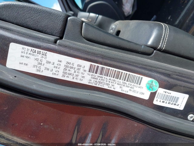 45585290 :رقم المزاد ، 1C4RJFBG4FC215924 vin ، 2015 Jeep Grand Cherokee Limited مزاد بيع