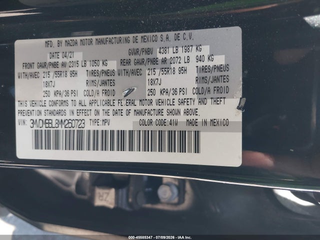 Mazda Cx-30 Select 2021 3MVDMBBL8MM260723 Image 9