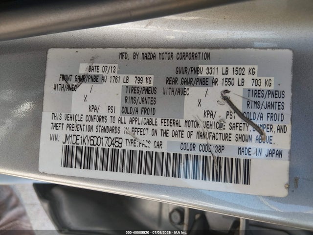 Продажа на аукционе авто 2013 Mazda Mazda2 Sport, vin: JM1DE1KY6D0170459, номер лота: 45585520