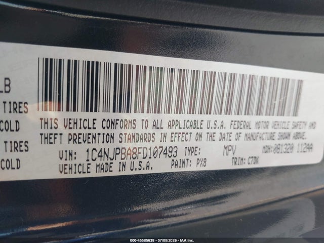 Jeep Patriot Altitude Edition 2015 1C4NJPBA8FD107493 Image 9
