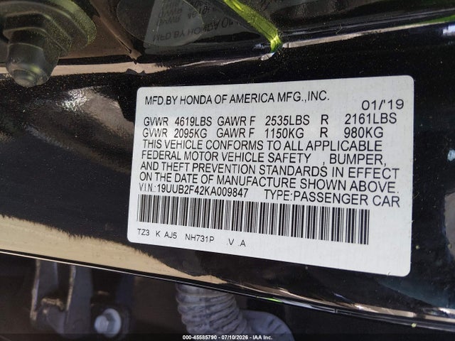 Acura Tlx Tech Pkg 2019 19UUB2F42KA009847 Image 9