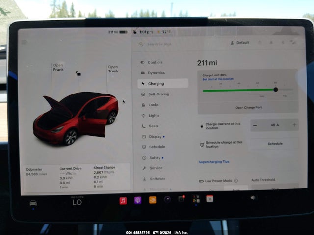 Aukcja sprzedaży 2021 Tesla Model Y Long Range Dual Motor All-wheel Drive, vin: 5YJYGDEE5MF117509, numer aukcji: 45585795