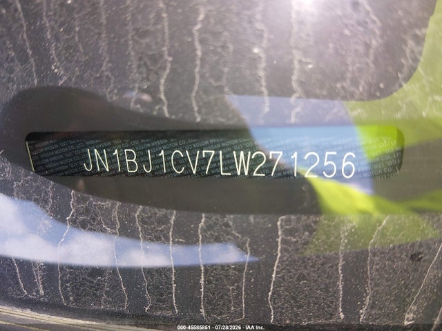 JN1BJ1CV7LW271256 Nissan Rogue Sport Sl Fwd Xtronic Cvt