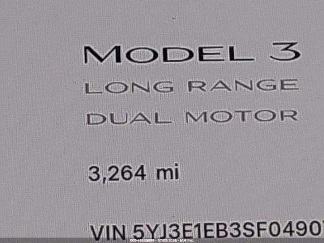 Tesla Model 3 Long Range All-wheel Drive 2025 5YJ3E1EB3SF049079 Image 15
