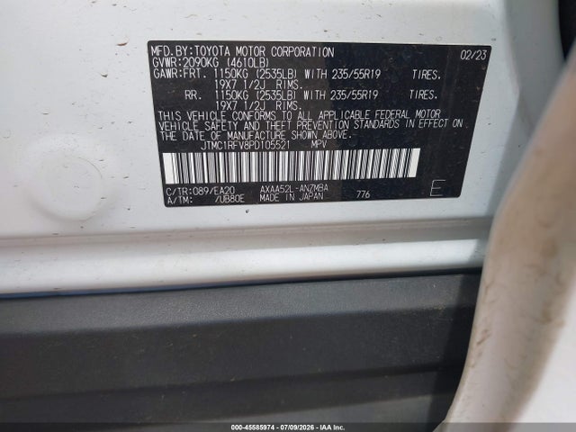 Продаж на аукціоні авто 2023 Toyota Rav4 Xle Premium, vin: JTMC1RFV8PD105521, номер лоту: 45585974