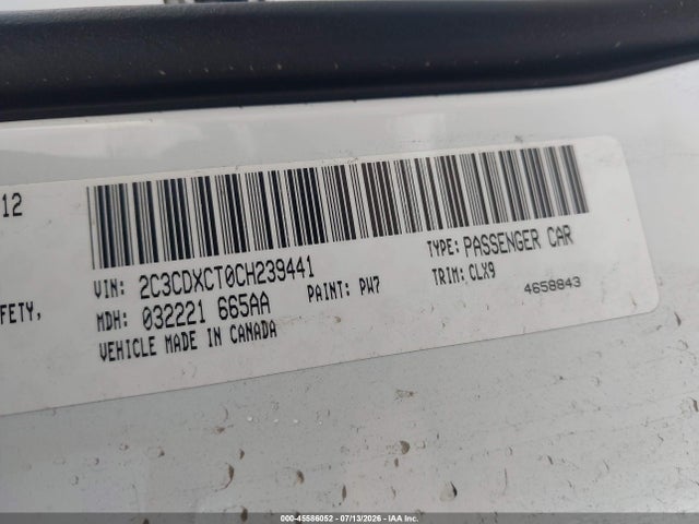 Auction sale of the 2012 Dodge Charger R/t, vin: 2C3CDXCT0CH239441, lot number: 45586052