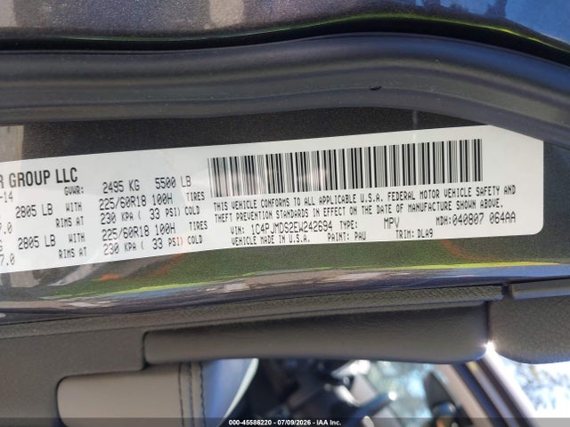 Jeep Cherokee Limited 2014 1C4PJMDS2EW242694 Image 9