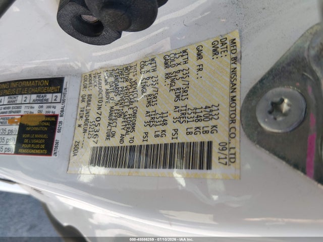 Nissan FRONTIER S 2018 1N6BD0CT0JN705367 Image 9