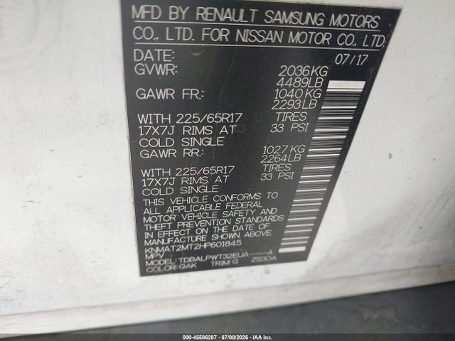 Nissan ROGUE S 2017 KNMAT2MT2HP601845 Image 9