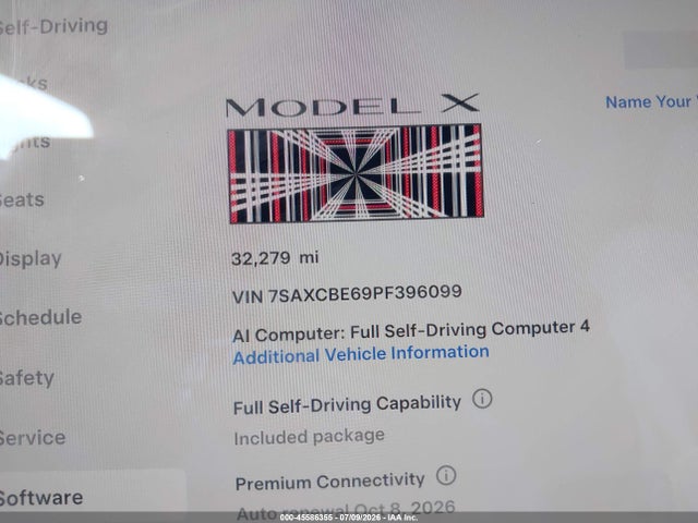 Tesla Model X Plaid Tri Motor All-wheel Drive 2023 7SAXCBE69PF396099 Image 15