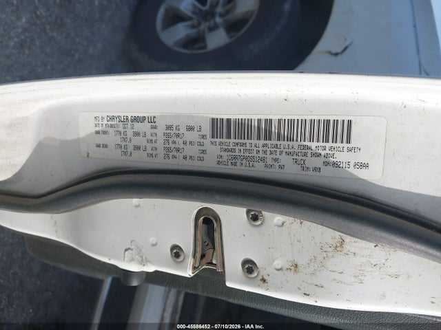 2013 Ram 1500 Slt მანქანა იყიდება აუქციონზე, vin: 1C6RR7GP0DS512481, აუქციონის ნომერი: 45586452