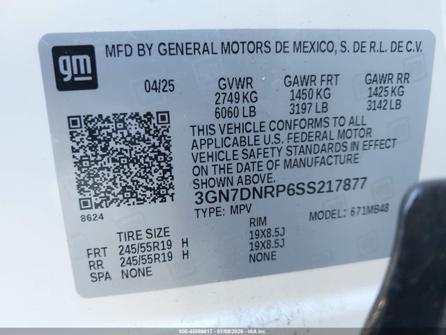 Chevrolet Equinox Ev Lt 2 2025 3GN7DNRP6SS217877 Image 9