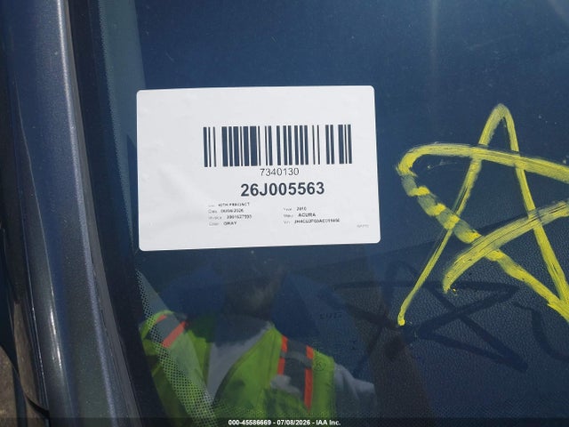 45586669 :رقم المزاد ، JH4CU2F60AC015850 vin ، 2010 Acura Tsx 2.4 مزاد بيع