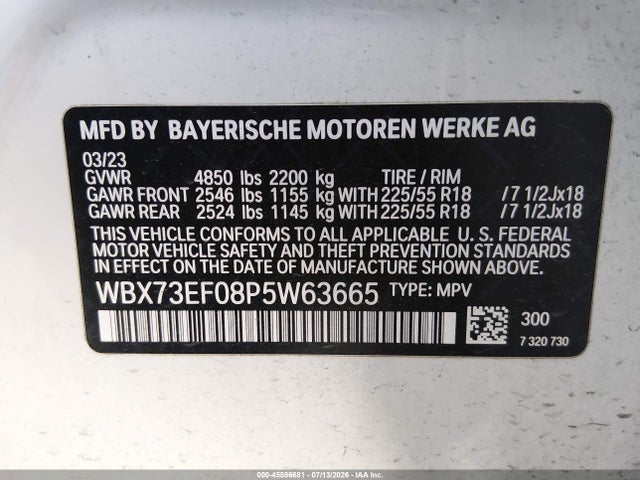 BMW X1 Xdrive28i 2023 WBX73EF08P5W63665 Image 9