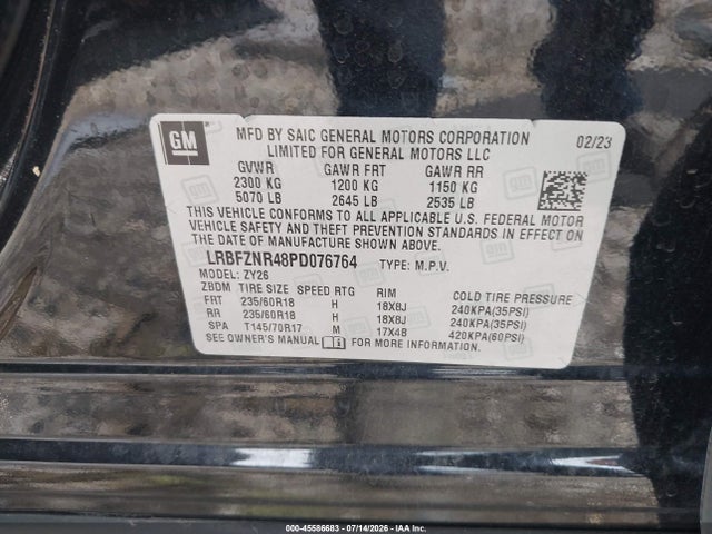 Aukcja sprzedaży 2023 Buick Envision Essence Fwd, vin: LRBFZNR48PD076764, numer aukcji: 45586683