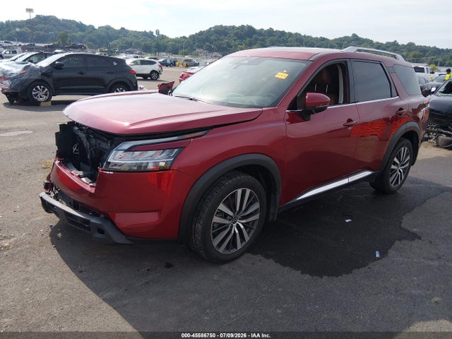 2022 Nissan Pathfinder Platinum 4wd მანქანა იყიდება აუქციონზე, vin: 5N1DR3DJ7NC263471, აუქციონის ნომერი: 45586750