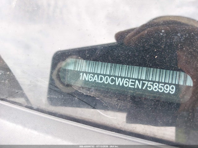 Продаж на аукціоні авто 2014 Nissan Frontier Sv, vin: 1N6AD0CW6EN758599, номер лоту: 45586752