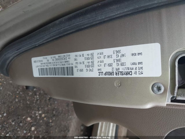 2012 Chrysler Town & Country Touring მანქანა იყიდება აუქციონზე, vin: 2C4RC1BG3CR345063, აუქციონის ნომერი: 45587081