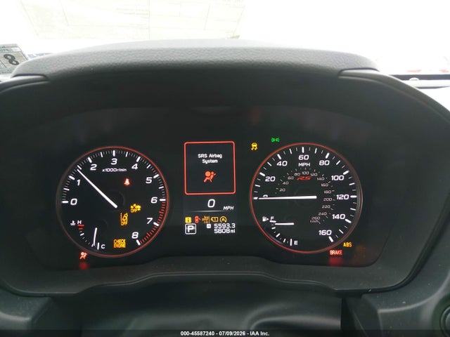 45587240 :رقم المزاد ، JF1GUHJC9S8280375 vin ، 2025 Subaru Impreza Rs 5-door مزاد بيع