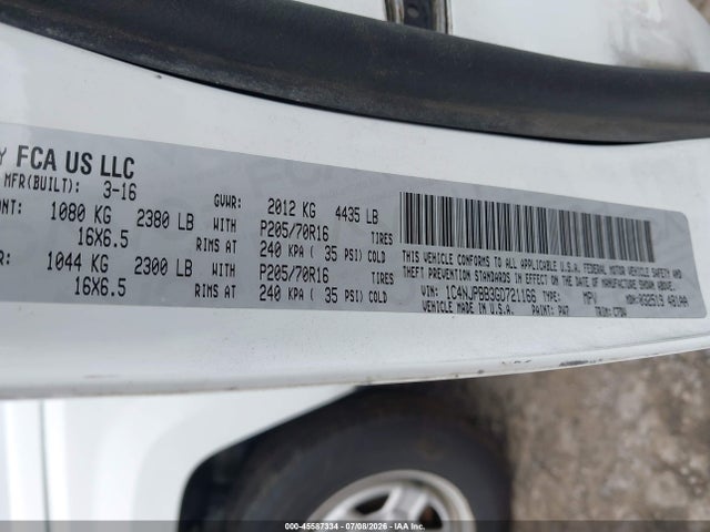 1C4NJPBB3GD721166 Jeep Patriot Sport