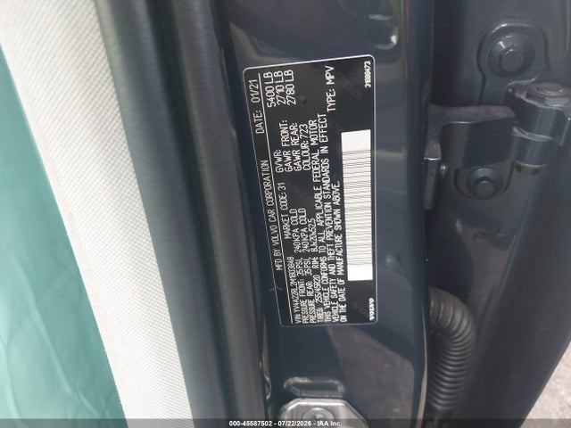 Продаж на аукціоні авто 2021 Volvo Xc60 T6 Inscription, vin: YV4A22RL2M1803848, номер лоту: 45587502