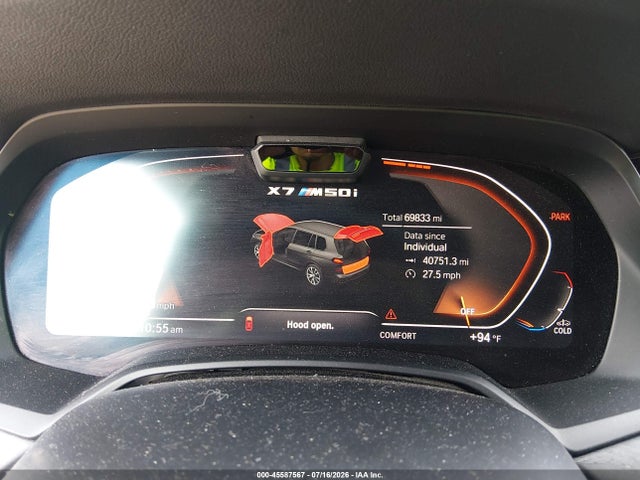 45587567 :رقم المزاد ، 5UXCX6C0XN9J40341 vin ، 2022 Bmw X7 M50i مزاد بيع