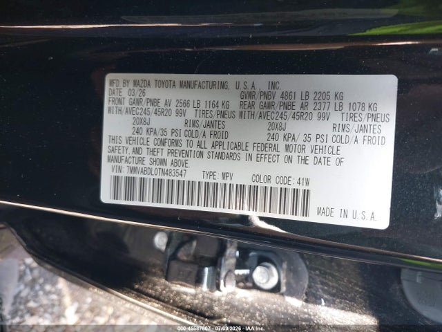Aukcja sprzedaży 2026 Mazda Cx-50 2.5 S Premium, vin: 7MMVABDL0TN483547, numer aukcji: 45587807
