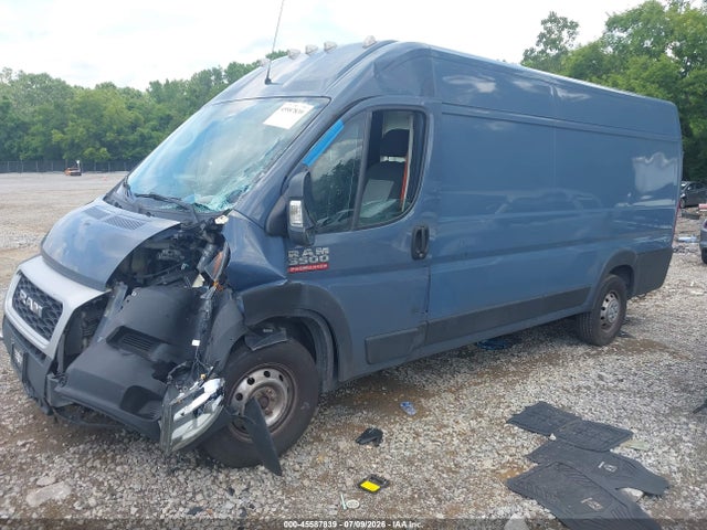 45587839 :رقم المزاد ، 3C6MRVJG0ME572156 vin ، 2021 Ram Promaster 3500 Cargo Van High Roof 159 Wb Ext مزاد بيع