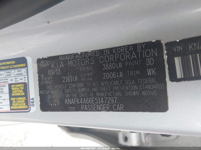 Продажа на аукционе авто 2014 Kia Forte Lx, vin: KNAFK4A66E5147297, номер лота: 45587857