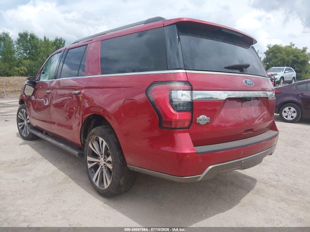 2021 Ford Expedition King Ranch Max მანქანა იყიდება აუქციონზე, vin: 1FMJK1PT2MEA64355, აუქციონის ნომერი: 45587864