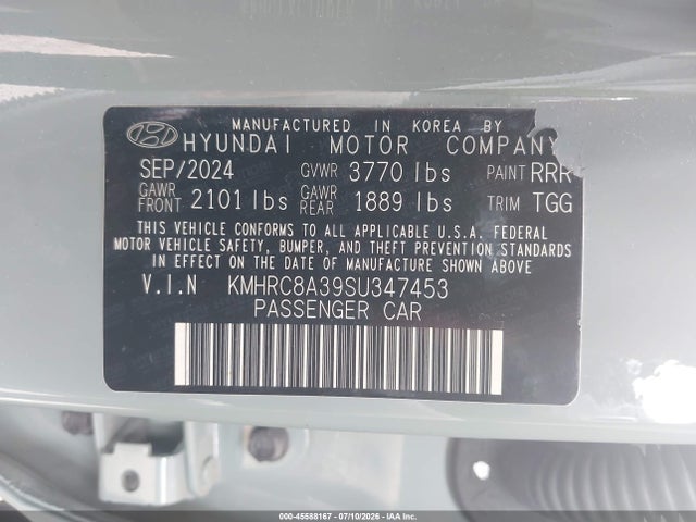 KMHRC8A39SU347453 Hyundai Venue Sel