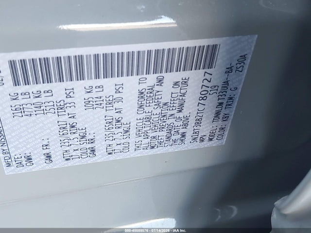 Продажа на аукционе авто 2026 Nissan Rogue Rock Creek, vin: 5N1BT3BB2TC780727, номер лота: 45588576