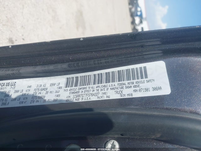 45588659 :رقم المزاد ، 1C6RR7GT7FS764227 vin ، 2015 Ram 1500 Big Horn مزاد بيع